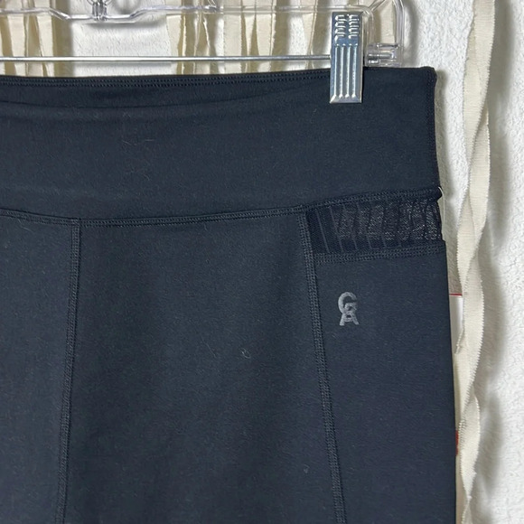 Good American NWT Black Pintuck Mesh Capri Legging Size 5 - Picture 2 of 12